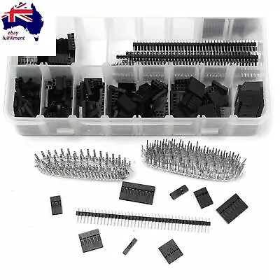 1450pcs 2.54mm Dupont Jumper Connector Shell With Terminal (male/female) Kit • $20.25