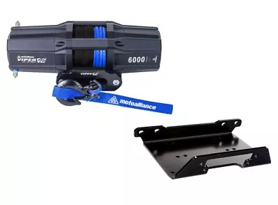 Viper 40 Ft Winch 6000 Lb Blue W/ Mount For Can-Am Maverick Max 1000R 2013-18 • $479.98