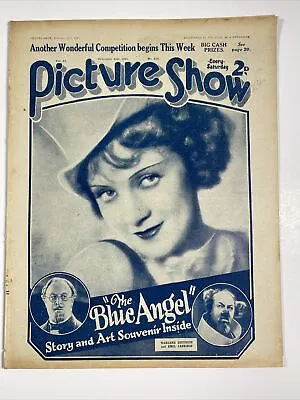 PICTURE SHOW Movie Magazine February 21 1931 Marlene Dietrich  Blue Angel-pinup • $47.96