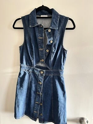 $30 • Buy Kookai Size 38 Denim Mini Dress