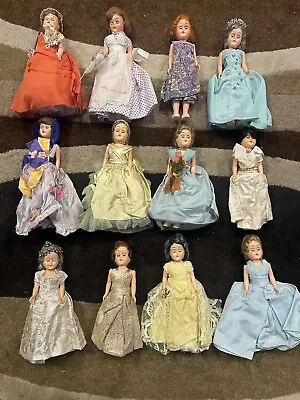 Vintage Hard Plastic Doll Lot Of 12 Made In Hong Kong • $25