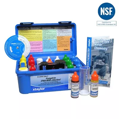 $103.17 • Buy Taylor Technologies K-2006-SALT Test Kit Complete Kit For Chlorine, PH, & More