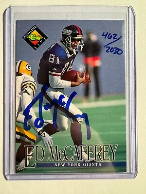 K158544 - 1994 Pro Line Live Autographs #83 Ed McCaffrey Auto #/2030 • $15