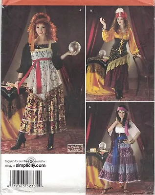 $8.25 • Buy  2331 Simplicity Misses Ladies Pattern 6-12  Gypsy Peasant Renaissance Costume