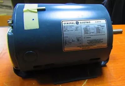 $170.99 • Buy 🤓new Ge General Electric 3/4 Hp Ac Motor 56 Fr 208v 1725 Rpm 3ph 5k47sg902