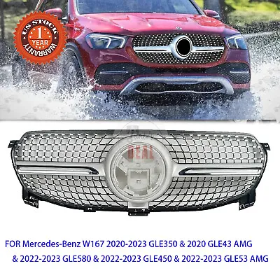 Front Racing Upper Grilles For Mercedes-Benz W167 GLE-Class GLE350 GLE450 2020+ • $131.39