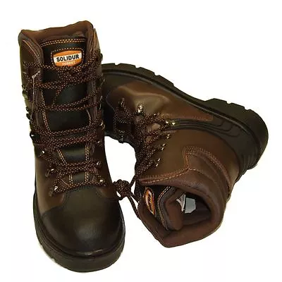 SOLIDUR Class 1 Chainsaw Safety Boots 6 6.5 7 7.5 8 9 9.5 10 10.5 11 12 • £61.49