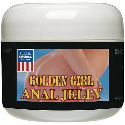 2 Jars Bottles Golden Girl Anal Jelly Lube COMFORT Glide Doc Johnson 2oz= 4oz • $22