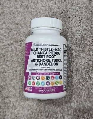 Milk Thistle 3000Mg NAC Chanca Piedra 2000Mg Beet Root 2000Mg Artichoke 2000Mg D • $29.95