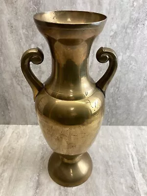 Brass Vintage/Used VASE Stands 15  Tall By 5  Wide - Made In India - Show's Ware • $24.99