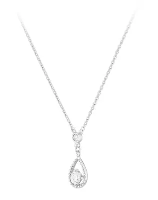 J.Estina Jete 14K Necklace JJJTNQ1BS002W4420 14K White Gold Cubic Zirconia • $339