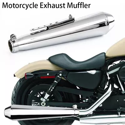 Motorcycle Mufflers Exhaust Pipes Megaphone Slip-On Exhaust System Cafe Racer • $88.98