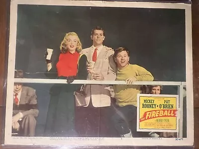 MARILYN MONROE -  THE FIREBALL 1950 Original Theater Lobby Card (#5) 1950 RARE • $295