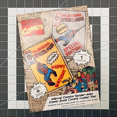 Williams Sonoma Spider Man Comic Book Cookie Cutter Marvel Comics NIB T3 • $9.98