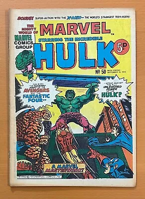 Mighty World Of Marvel #50 RARE MARVEL UK 1973. Stan Lee. VF Bronze Age Comic • $28.30