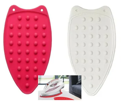 £2.95 • Buy Silicone Iron Rest Mat Pad - For Iron Heat Resistant Mat Red White 