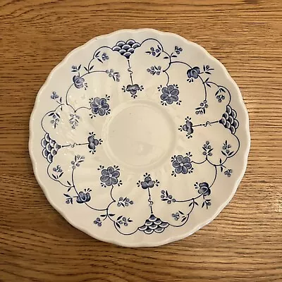 Myott Finlandia Fine Staffordshire Ware Blue And White Saucer England 1982 • $5.99