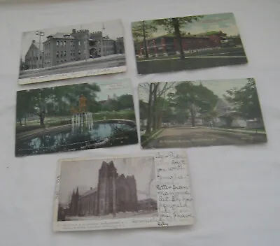 5 1906-15 Middletown Ny Photo Postcards “on Highland Ave” (residential St.) 1907 • $7