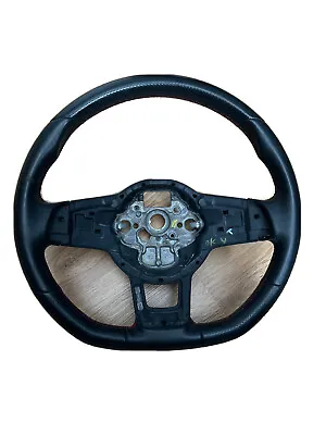 2017 Volkswagen Jetta GLI Black Leather Steering Wheel OEM • $65.14