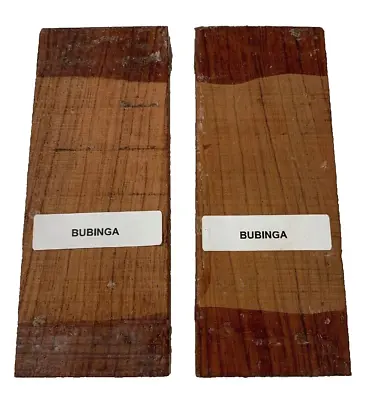 Set Of 2 Bubinga Knife Scale/Tool Handle Turning Wood Blank 5  X 1-1/2  X 1  • $46.21