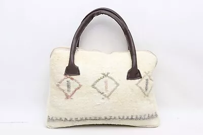 Kilim Bag Shoulder Bag Bohemian Bag 10x14  Fashion Bag Wool Leather Bag E 47 • $41.02