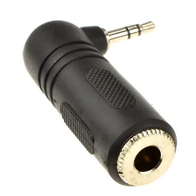 £2.89 • Buy 6.35mm Jack Socket To Right Angled 3.5mm Stereo Jack Plug Adapter