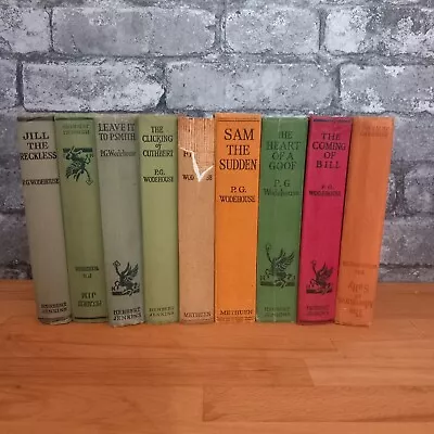 Collection Of 9 Books PG Wodehouse Herbert Jenkins Jeeves Ukridge Jill • $24.87