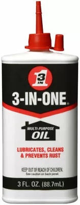 2 Bottle 3 IN ONE Multi Purpose Oil Long Lasting Lubricant Precision Drip 3oz  • $12.90