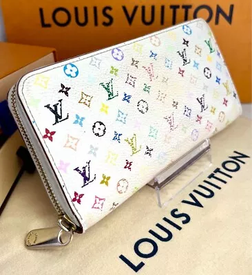 LOUIS VUITTON Monogram Multicolor Zippy Wallet Long Wallet White Without Box • £160.05