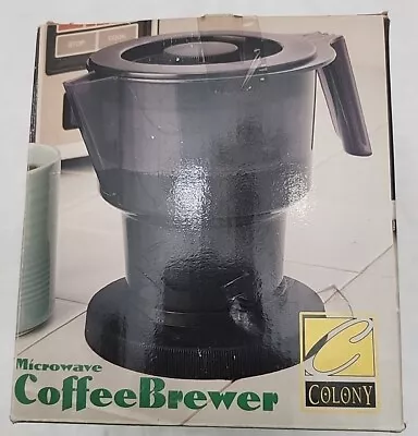 Colony 5 Cup Microwave Coffee Brewer Brand New With Filter And Instructions  • $18