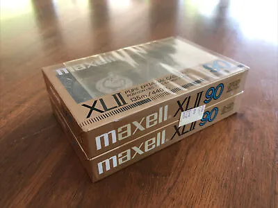 Lot Of 2 Maxell XLII 90 Pure Epitaxial Blank Cassettes NEW • $24.99