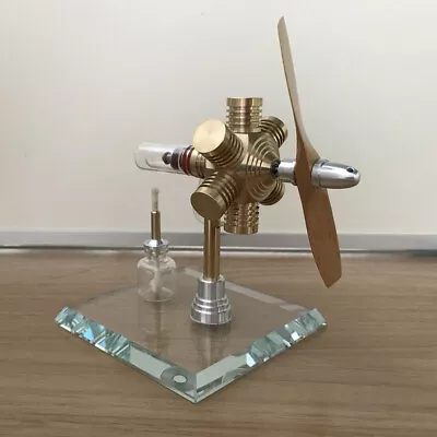 Amazing Cool Hot Air Stirling Engine Model Toy Mini Aircraft Propeller Motor Toy • $115.99