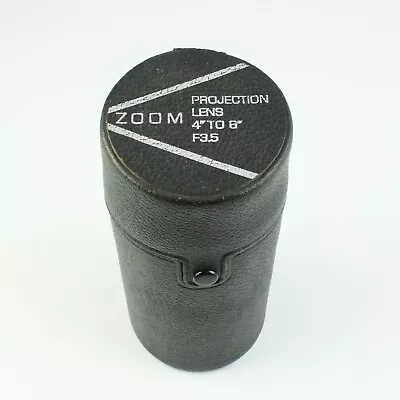 Vintage Zoom Projection Leather Lens Case 4  To 6  F3.5 - 2.5  Diameter • $11.99