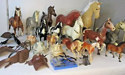 Vintage MARX BREYER MULTI HORSE LOT OF MIXED MODELS INSTANT HORSE COLLECTION • $149.99