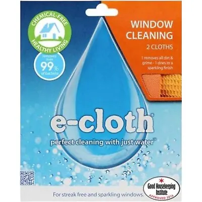  E-cloth Window Cleaning Glass And Window Cleaning And Polishing Pack 2 Cloths • £8
