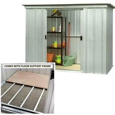 Garden Shed 10 X 4ft Yardmaster Pent Metal Shed Steel Floor - Assembly Available • £424.93