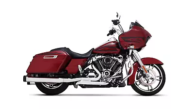 Rinehart Racing Chrome Slimline 4  And 4.5  Dual Header With Baffles For Harleys • $1089.95