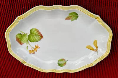 Villeroy & Boch Parkland Relish Tray/Gravy Underplate Linden Maple Fruit Pattern • $35