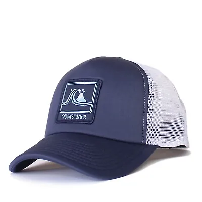 Quiksilver Foam Trucker Hat Mens Baseball Ball Cap Skate Snapback Adjustable Nay • $24.99