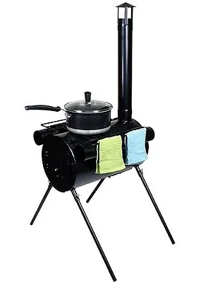 Portable Military Camping Wood Stove Tent Heater Cot Camp Ice-Fishing Cooking RV • $149.95