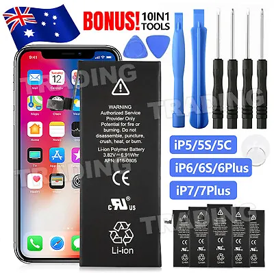 $10.95 • Buy For New IPhone 5 5C 5S 6 6S 7 Plus Internal Battery Replacement OEM