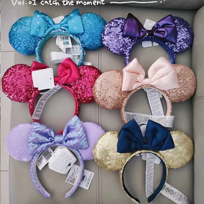 US Disney Parks Loungefly 100 Years Anniversary Minnie Mouse Ears Bow Headband • $18.65