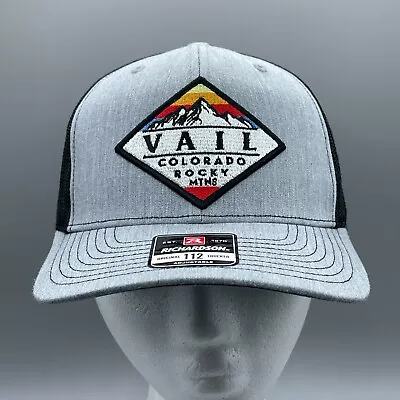 $19.95 • Buy Vail Colorado Ski Resort Cap Adult Trucker Adjustable SnapBack Hat Richardson