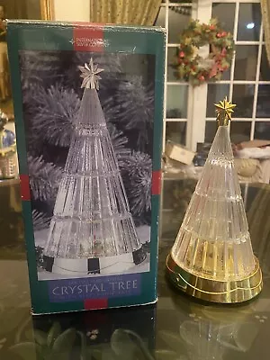 Crystal Christmas 9 “ Tree Lights Up W/ Music In Box • $19.99