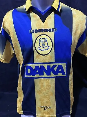 Everton Away Shirt 1996/98 Youth XL/Adult S Official Rare And Vintage • £40