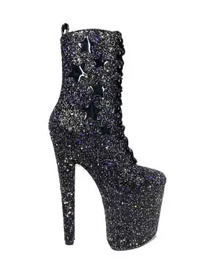 YRU Mya Star - Black Glitter NEW • $175.32