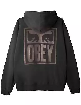 Obey Clothing Men's Pigment Obey Eyes Extra Heavy Hoodie - Pigment Pirate Black • £140