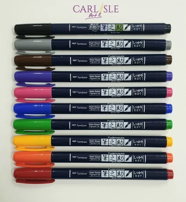 $8.95 • Buy Tombow Fudenosuke Brush Pens - Choose Your Colour