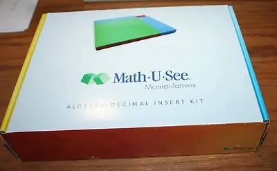 Math U See Manipulatives Algebra/Decimal Insert Kit COMPLETE • $19.99