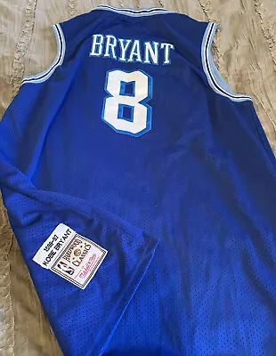 KOBE BRYANT Los Angeles LAKERS Basketball Mitchell & Ness XXL 2XL Blue Jersey • $55.24